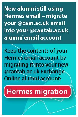 cambridge hermes migration|exchange online hermes.